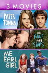 Poster for Paper Towns/The Fault in Our Stars/Me, Earl and the Dying Girl 3 Movies