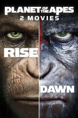 Poster for Dawn of the Planet of the Apes / Rise of the Planet of the Apes