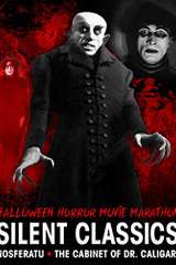 Poster for Halloween Horror Movie Marathon: Silent Classics - Nosferatu - The Cabinet of Dr. Caligari